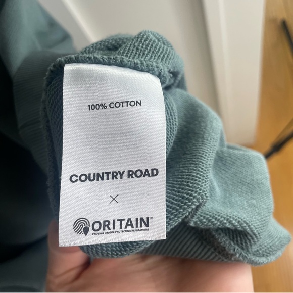 Country Road Australian Organic Cotton Women's Eucalyptus Sweatshirt XXS - Picture 8 of 8